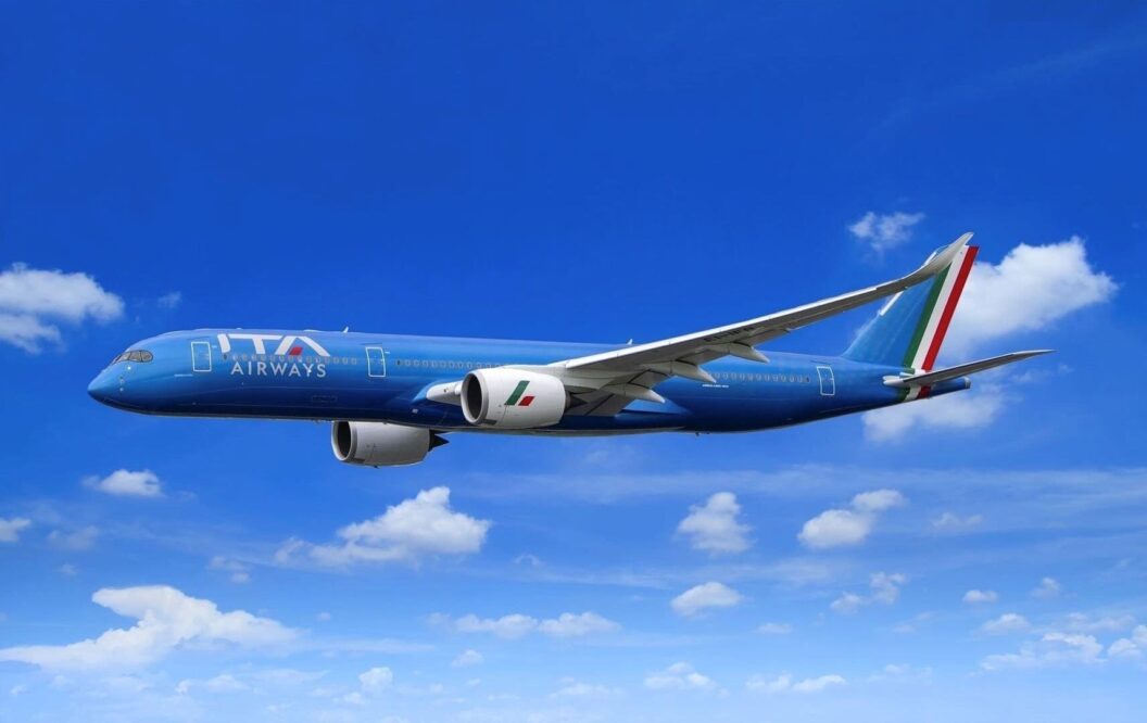 ITA Airways Airbus A350 im Flug – neue Brasilien-Verbindungen ab Deutschland